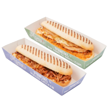 Mama's Maaltijden panini
chicken-BBQ-sauce of kip-kaas-basilicum